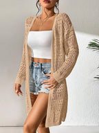 Knitted Cardigan Loose Fitting - Piña Colada