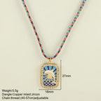 Handwoven Wool Chain Choker - Piña Colada
