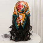 Bohemian Silk Scarf - Piña Colada