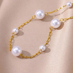 Stainless Steel Gold-Plated Anklet for Women - Piña Colada