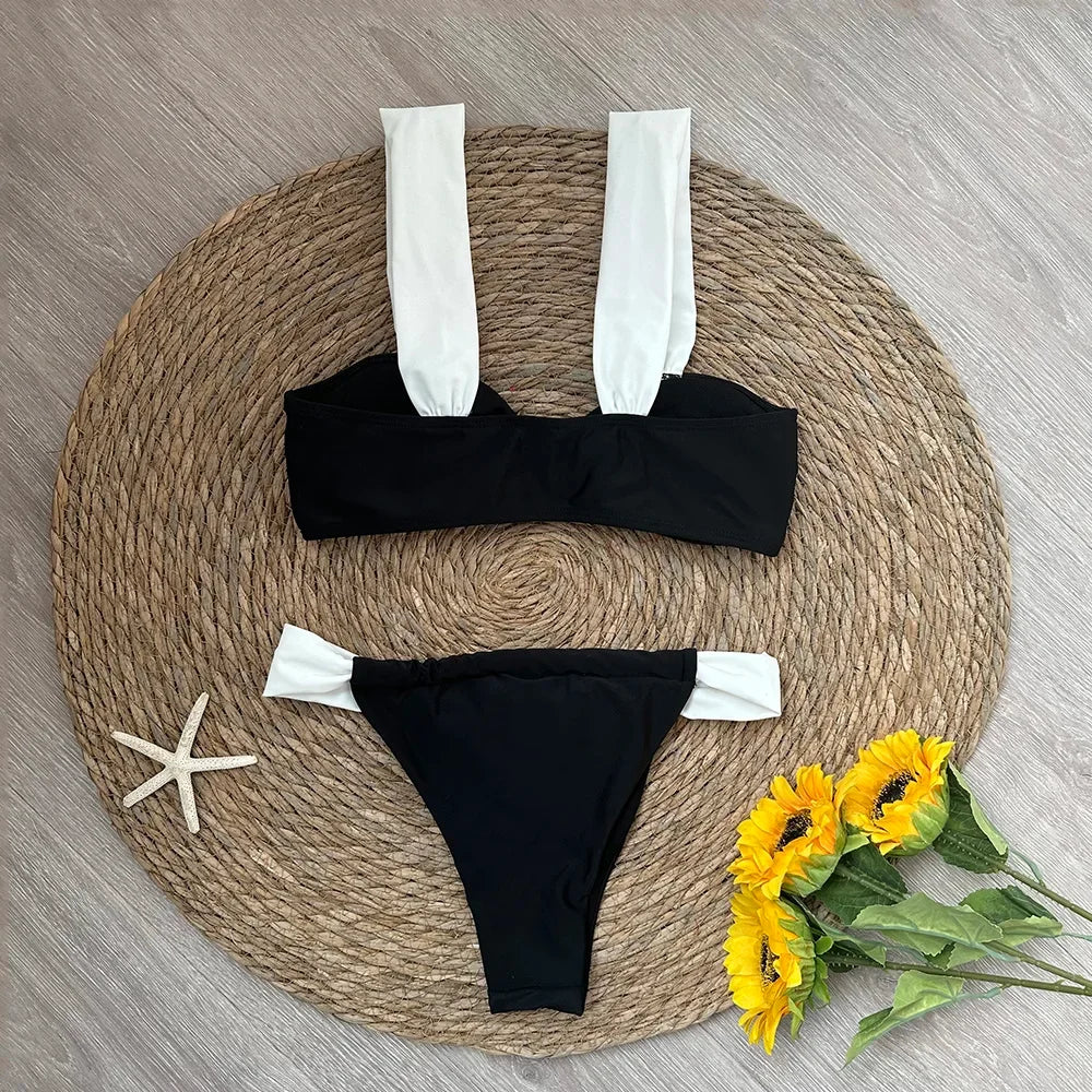 Bikini Set Solid Beachwear - Piña Colada