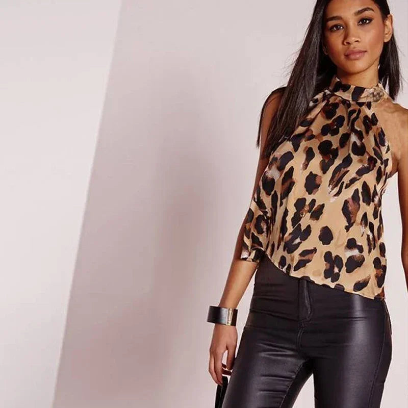 Leopard Print Tops - Piña Colada