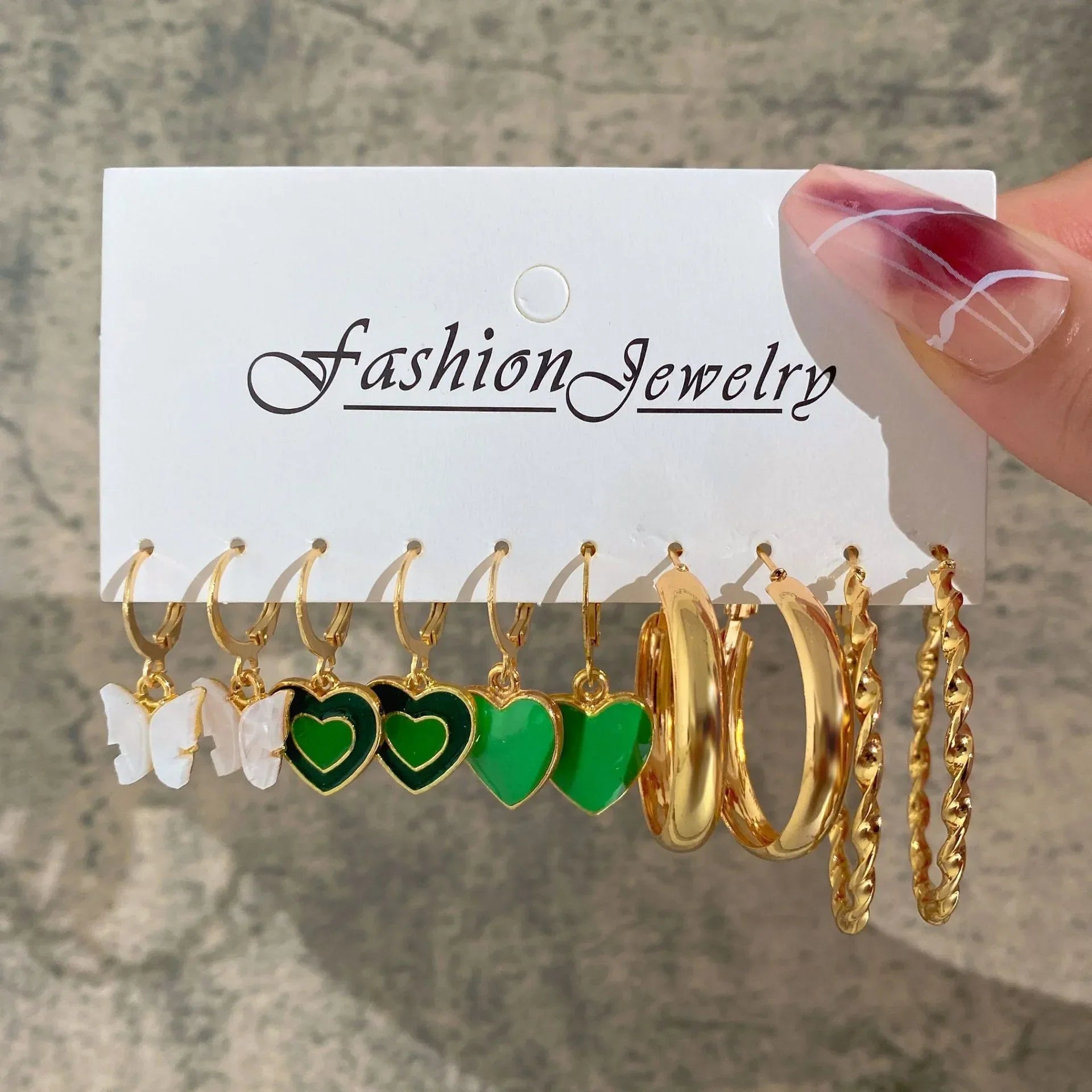 Vintage Pearl Circle Hoop Earring - Piña Colada
