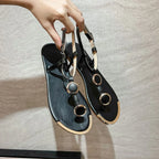 Women Sandals New Summer Casual Flat Sandals Flip Flops - Piña Colada