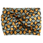 Printed Wide Elastic Headband - Piña Colada