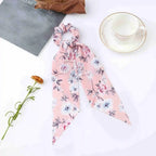 Satin Scrunchie Scarf - Piña Colada