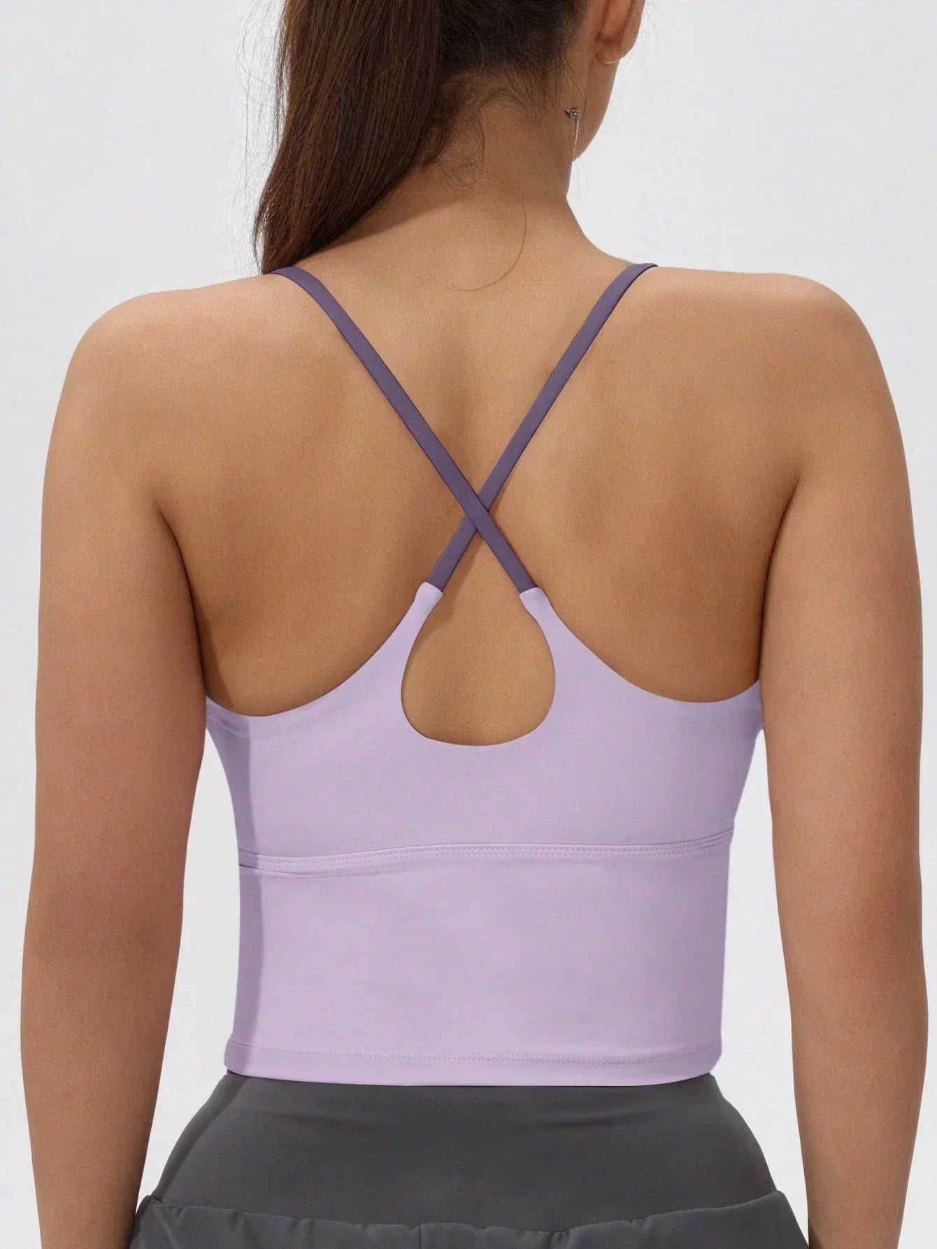 Back Sports Tank Top Quick Dry with Padded Cups