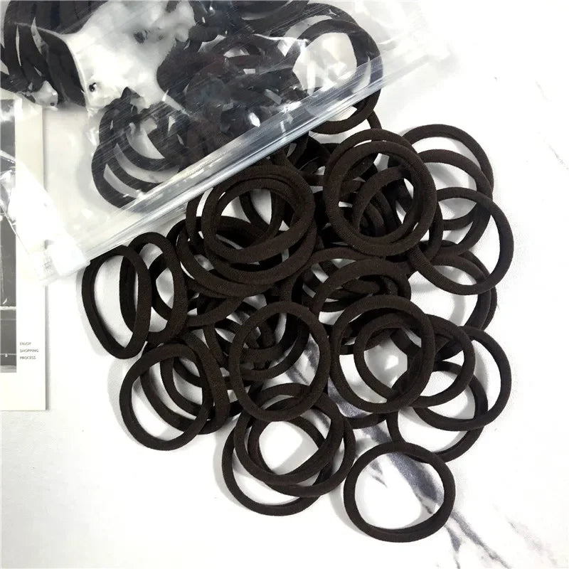 50PCS Elastic Hair Bands Set - Piña Colada