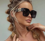 Oversized Women's Sunglasses - Piña Colada