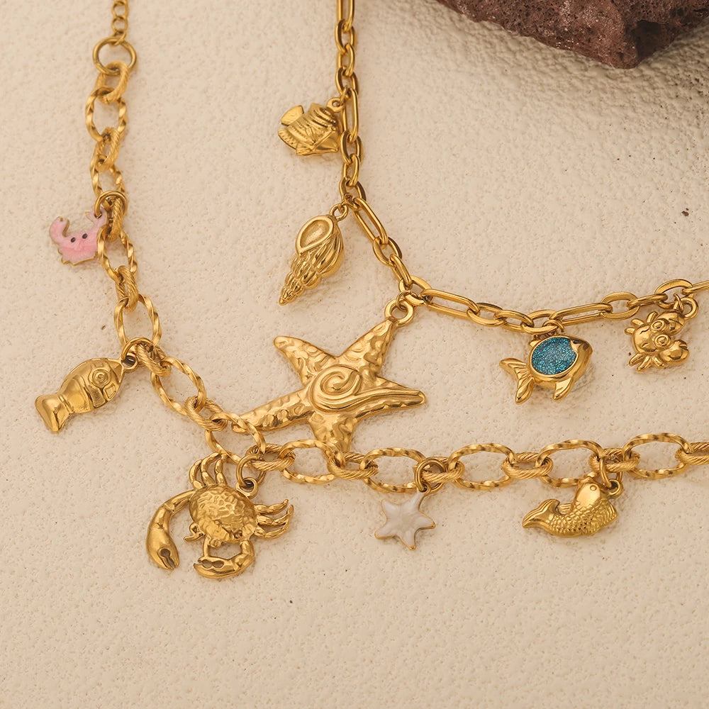Seashell Bracelet Gold-Plated