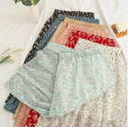Floral Half Skirt Women's High Waist - Piña Colada