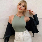 Casual Cotton Blend Solid Tee – Spring/Summer Basic - Piña Colada