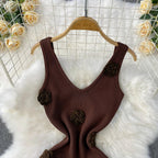 Chic Off Bodycon Dress Wrap Knitted - Piña Colada