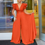Solid Color Jumpsuit for Women - Piña Colada