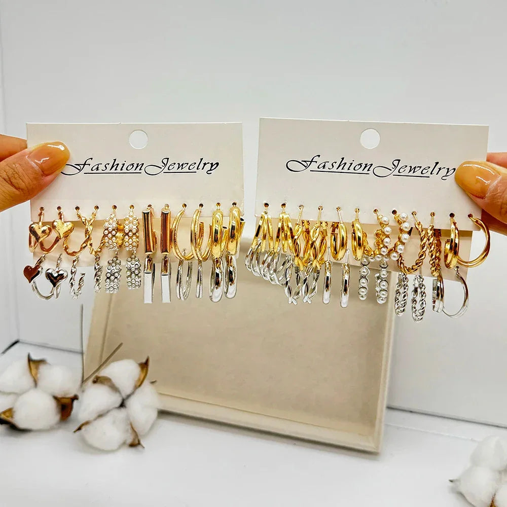 48PCS Earrings Set - Piña Colada