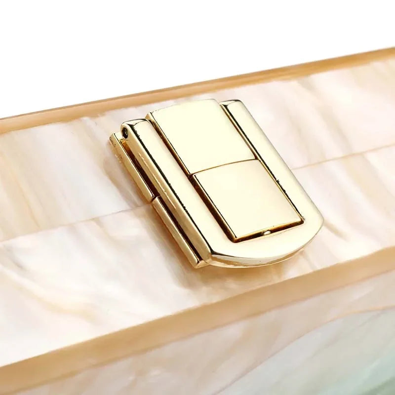 Geometric Box Clutch - Piña Colada