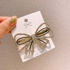Handmade Pearl & Rhinestone Flower Hairpin Set - Piña Colada