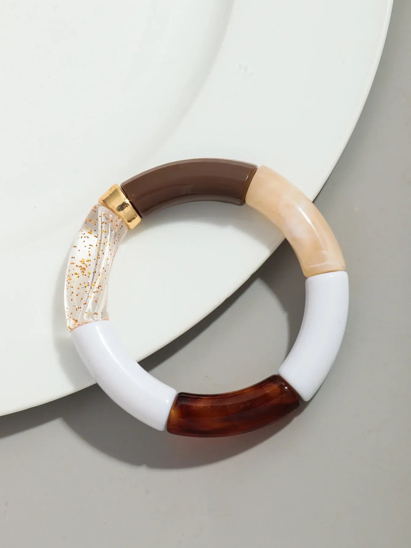 Acrylic Design Bracelet - Piña Colada