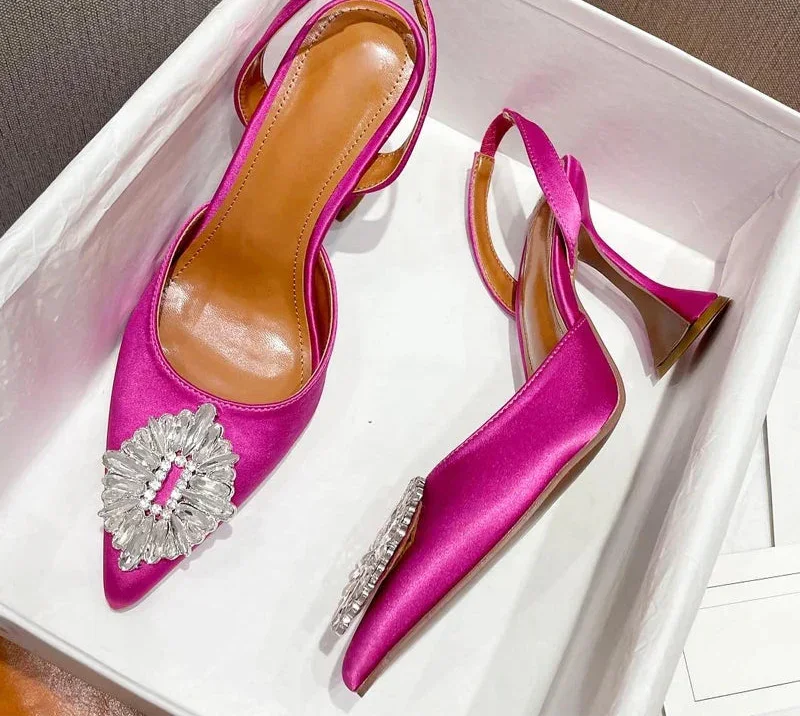 Design Silk Women Pumps Crystal - Piña Colada