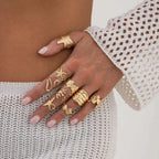 9Pcs/Set Rings Starfish Scallop - Piña Colada