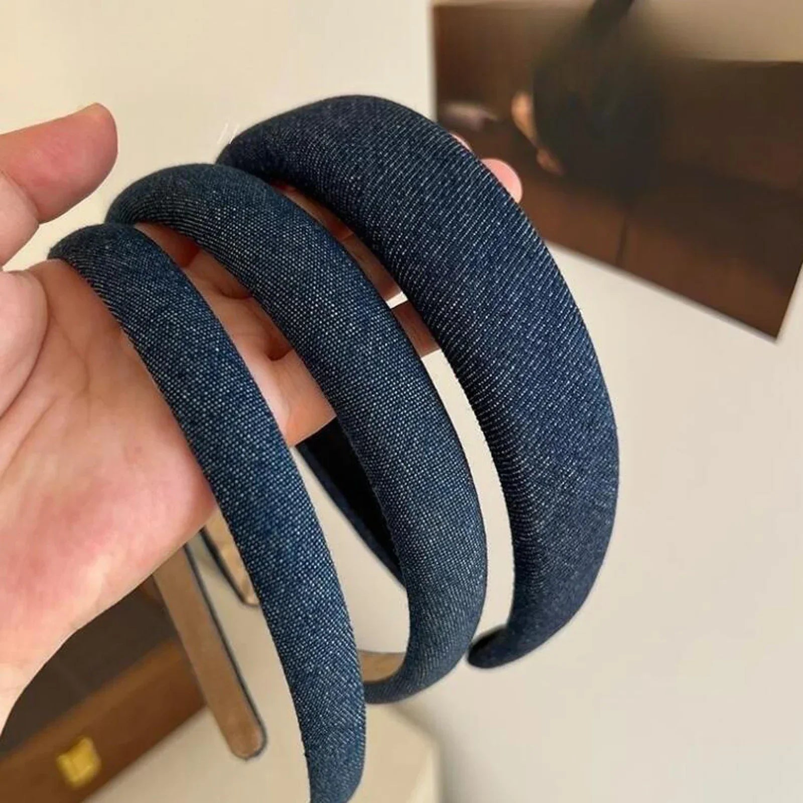Headband Denim - Piña Colada