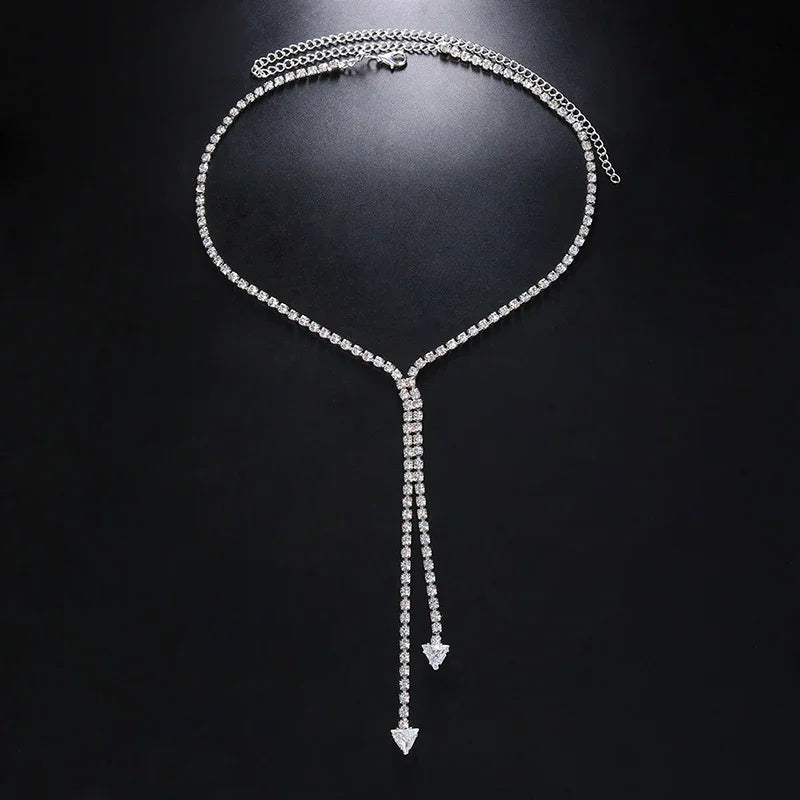 Simple Fine Chain Rhinestone - Piña Colada