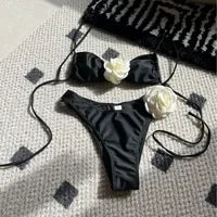 Bikini Low Waist Lace-up - Piña Colada