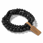 3Pcs Natural Stone Beaded Bracelets Set - Piña Colada