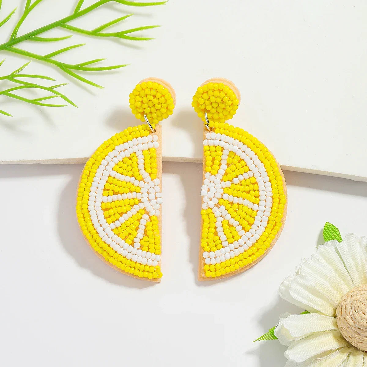 Earrings For Women Handmade Beed - Piña Colada