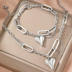 Stainless Steel Heart Jewelry - Piña Colada