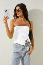 Asymmetrical Slim Off-Shoulder - Piña Colada