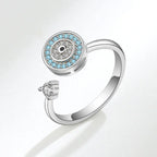 Spinner Ring Crystal Flower - Piña Colada