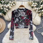 Long Sleeves O Neck Shirts - Piña Colada