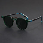 Retro Metal Frame Oval Sunglasses - Piña Colada