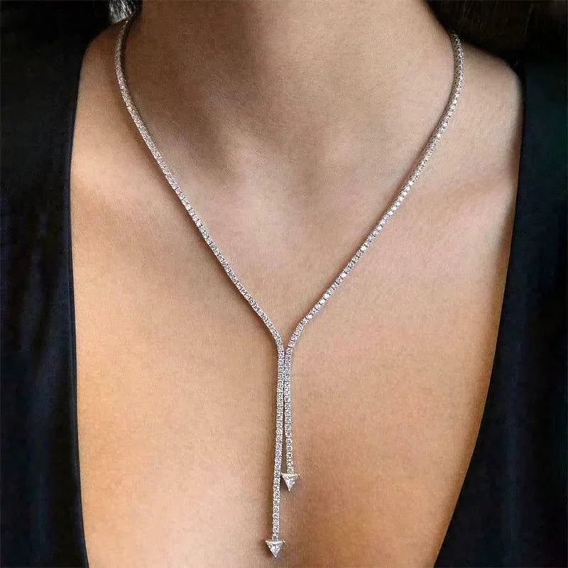 Simple Fine Chain Rhinestone - Piña Colada