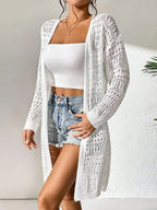 Knitted Cardigan Loose Fitting - Piña Colada
