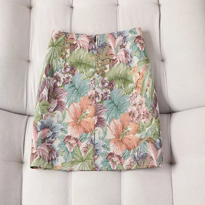Short Skirt A Line - Piña Colada
