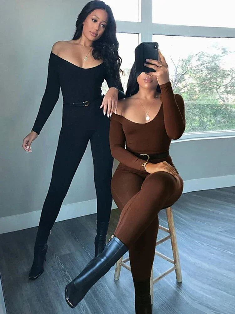 One-piece Tight Hip Lifting Jumpsuit - Piña Colada