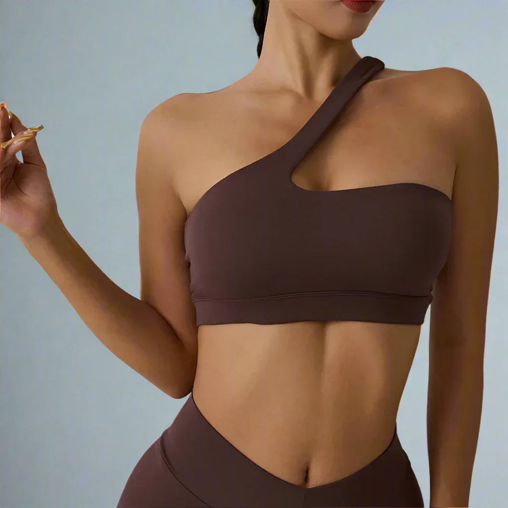 One-Shoulder Sexy Sports Bra