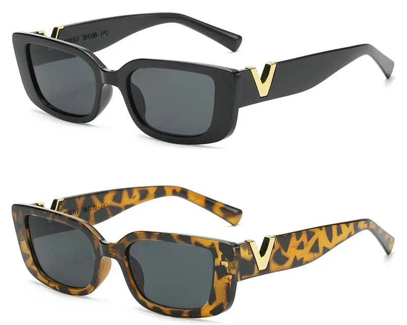 Fashion Rectangle Sunglasses Women - Piña Colada
