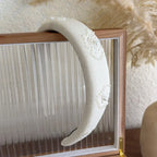Print Pearl Crystal Headband - Piña Colada