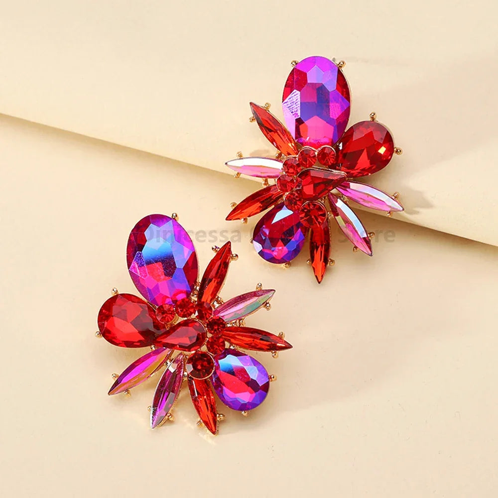 Shiny Stud Earrings For Women - Piña Colada
