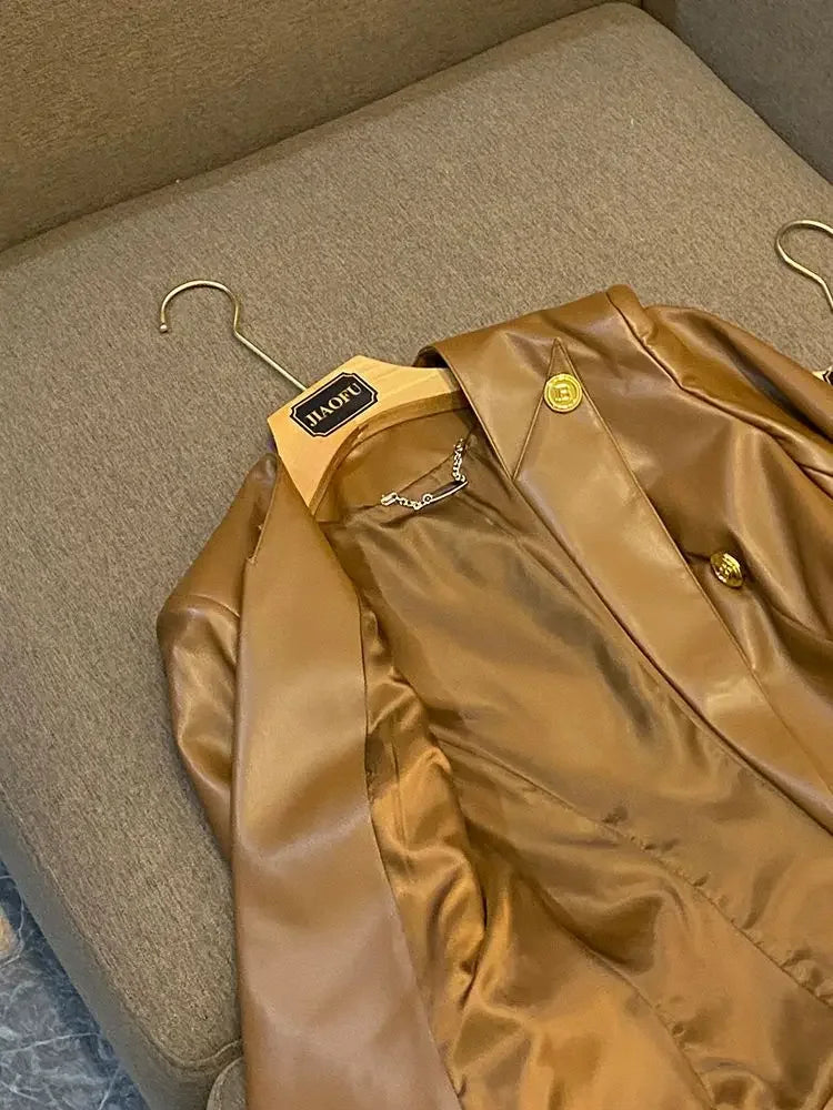 Slim-Fit Office Lady Jacket - Piña Colada