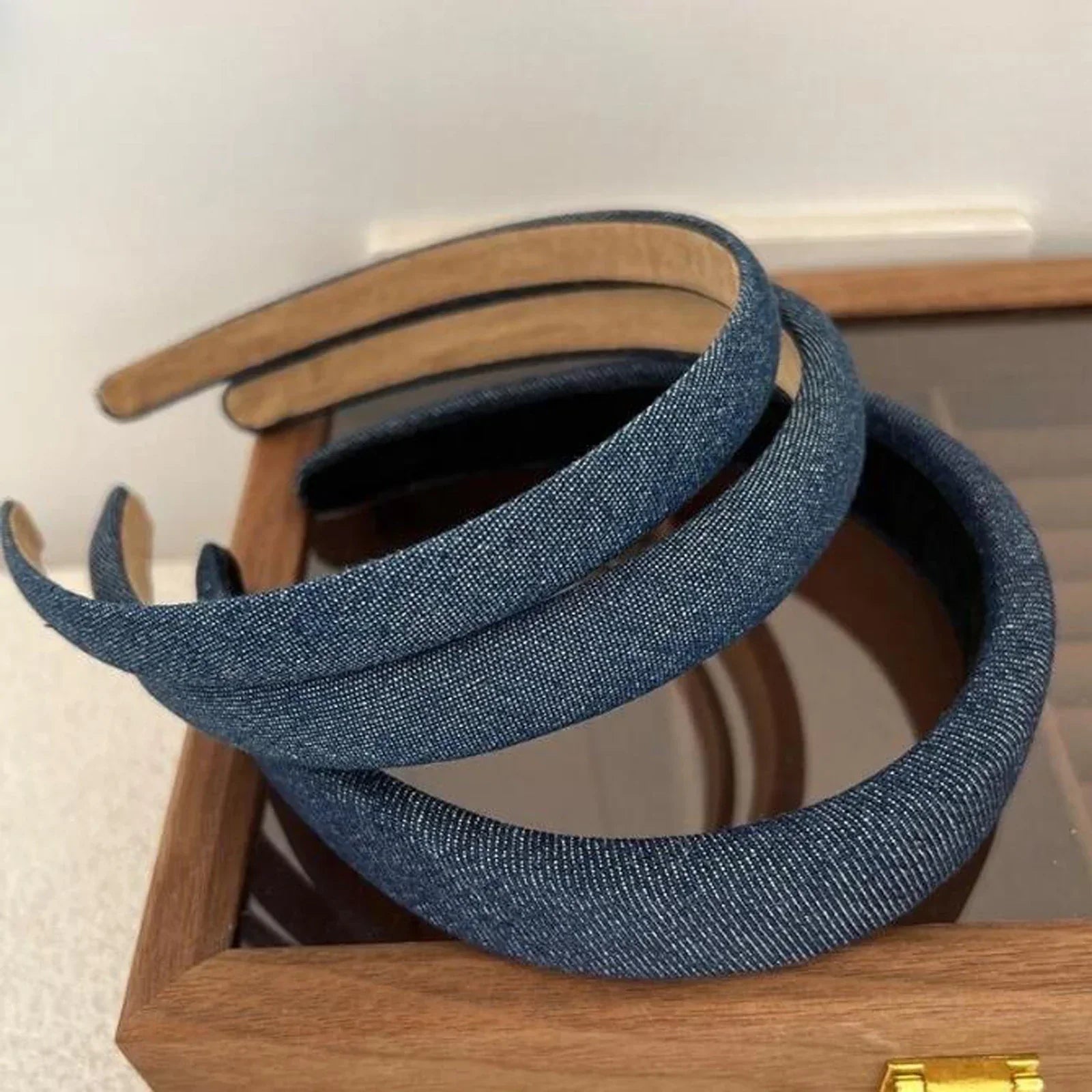 Headband Denim - Piña Colada