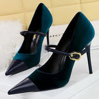 Pumps Pointed High Heels Stilettos - Piña Colada