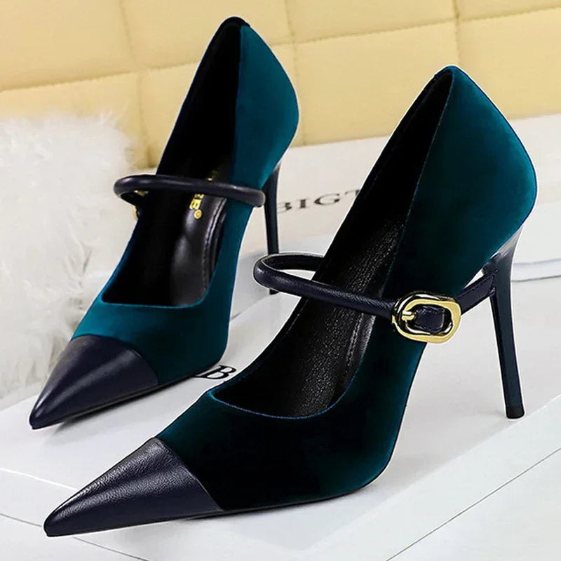 Pumps Pointed High Heels Stilettos - Piña Colada