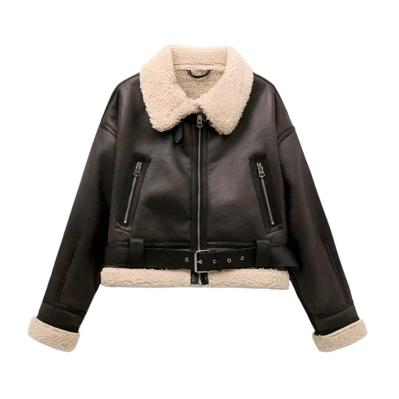 Thick Warm Jacket Coat - Piña Colada