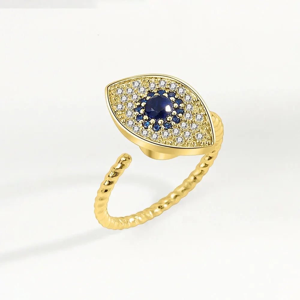Spinner Ring Crystal Flower - Piña Colada