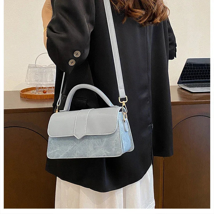 Leather Shoulder Bag - Piña Colada