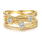 925 Sterling Ring Gold - Piña Colada